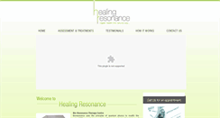 Desktop Screenshot of healingresonance.com.sg