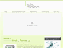 Tablet Screenshot of healingresonance.com.sg